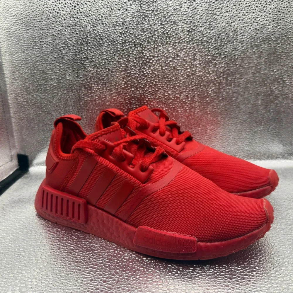 Size 8 Adidas NMD R1 Sneakers Mens Red Good Triple Red FV9017 Boost Runner